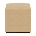 Ben Stool - Square - Cologne Latte - Boucle Fabric