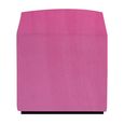 Ben Stool - Square - Fuchsia Pink - Boucle Fabric