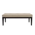 Orchid Stool - 2 Door - Padded - Wenge Black and Beige - Fabric and Wood