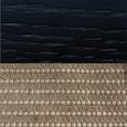 Orchid Stool - 2 Door - Padded - Wenge Black and Beige - Fabric and Wood