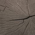 Footstool - Round - Rustic Dark Brown - Wooden