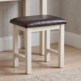 Melbourne White Painted Square Dressing Stool thumbnail