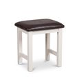 Melbourne White Painted Square Dressing Stool thumbnail 2