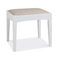 Hampstead White Stool Pebble Grey Fabric thumbnail 2