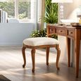 Giotto Italian Walnut Padded Dressing Stool thumbnail