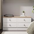 Norfolk Bed Box - White and Oak