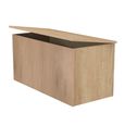 Java Fluted Blanket Box - 1 Door - Natural and Nebraska