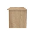 Java Fluted Blanket Box - 1 Door - Natural and Nebraska