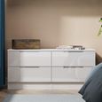 Milan Bed Box - White Gloss