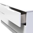 Milan Bed Box - White Gloss
