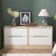 Monaco Bed Box - White Matt and Oak