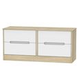 Monaco Bed Box - White Matt and Oak