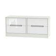 Monaco Bed Box - White Gloss and Cashmere