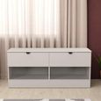 Bora Bed Box - 2 Drawer - Open Shelf - Kashmir Matt