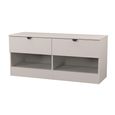 Bora Bed Box - 2 Drawer - Open Shelf - Kashmir Matt