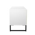 Fluted Bed Box - 4 Drawer - White Matt
