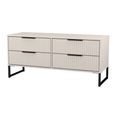 Fluted Bed Box - 4 Drawer - Kashmir Matt