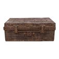 Vintage Storage Trunk -  Weathered Brown - Metal