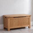 Melbourne Country Oak Storage Blanket Box - Rustic