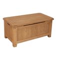 Melbourne Country Oak Storage Blanket Box - Rustic