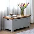 Melbourne French Grey Painted Storage Blanket Box thumbnail