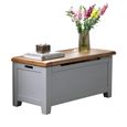 Melbourne French Grey Painted Storage Blanket Box thumbnail 2