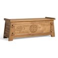 Sumbawa Natural Teak Wood Oriental Style Storage Trunk  thumbnail 2