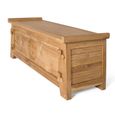 Sumbawa Natural Teak Wood Oriental Style Storage Trunk  thumbnail 4