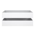 Clearance - Set of 2 Naia White Gloss Underbed Drawer - A96