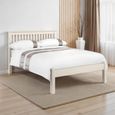 Barcelona Slatted Bed - White - Sizes Available