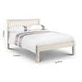 Barcelona Slatted Bed - White - Sizes Available