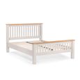 Richmond Bed - Slatted - Grey - Sizes Available