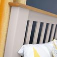 Richmond Bed - Slatted - Grey - Sizes Available
