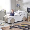 Atlantis Toddler Car Bed - White