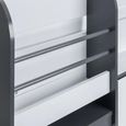 Saturn Midsleeper Bed - White and Grey