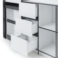 Saturn Midsleeper Bed - White and Grey