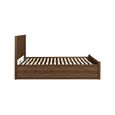 Herringford Ottoman Storage Bed - Walnut - Sizes Available