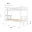 Benji Kids Bunk Bed - White