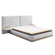 Como Bed - White Fabric - Sizes Available