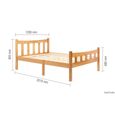 Miami Bed - Pine - Sizes Available