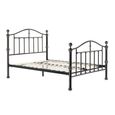 Victoria Bed - Silver Metal - Sizes Available