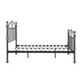 Victoria Bed - Silver Metal - Sizes Available