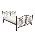 Bombay Metal Bed - Bronze - 4ft 6in Double - 3246228UK