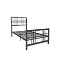 Burbank Metal Bed - Black - Sizes Available - 4150019UK