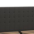 Emily Linen Fabric Bed - Grey - 5ft King Size - 4108439UK