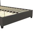 Emily Linen Fabric Bed - Grey - 5ft King Size - 4108439UK