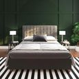 Emily Linen Upholstered Bed - Grey - 5ft King Size - 4108429UK