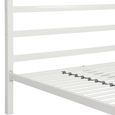 Modern Metal Bed - White - 4ft 6in Double - 4073139UK