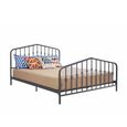 Novogratz Bushwick Metal Bed - Grey - Sizes Available - 4044429NUK
