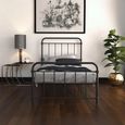 Wallace Metal Bed - Black - Sizes Available - 4117019UK